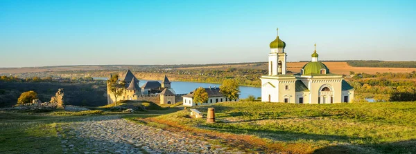 Starobylé Pevnosti Břehu Řeky Dněstr Chotyn Pevnost Ukrajina — Stock fotografie