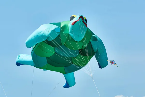 Trykhaty, Mykolaiv region, Ukraina-maj, 18, 2019: Kitefest, Tryhutty International kite Festival 2019 i byn Trykhaty, Ukraina. Årliga Kitefest. — Stockfoto
