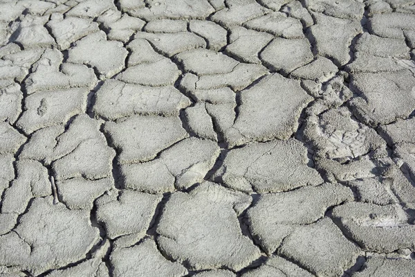 Dry soil with deep cracks. Cracked mud surface. TTexture of cracks on the ground. — Stock Photo, Image