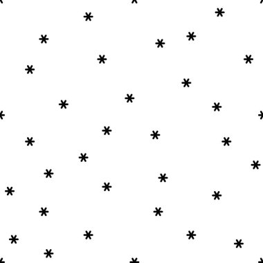 Geometrik kar taneleri ile vektörsüz desen.