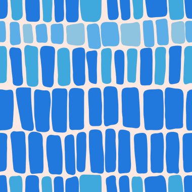 Kusursuz vektör el çizimi kaligrafik fırça darbesi deseni. Renkli biçim tasarımı. 