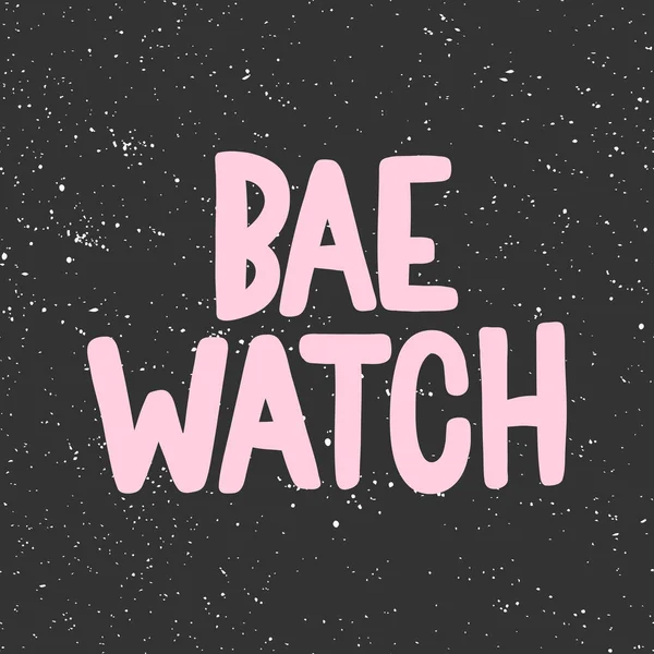 Montre Bae. Sticker pour le contenu des médias sociaux. illustration vectorielle dessinée à la main . — Image vectorielle