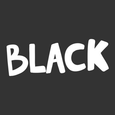 Sade. Çizgi film harfleriyle çizilmiş illüstrasyon etiketi. Çıkartma, video blog kapağı, sosyal medya mesajı, hediye arabası, gömlek baskısı tasarımı kadar iyi..