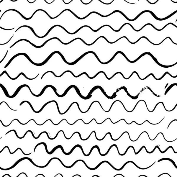 Pola vektor mulus dengan elemen geometris sapuan kuas. Memphis geometris garis besar trendi gaya modern. - Stok Vektor