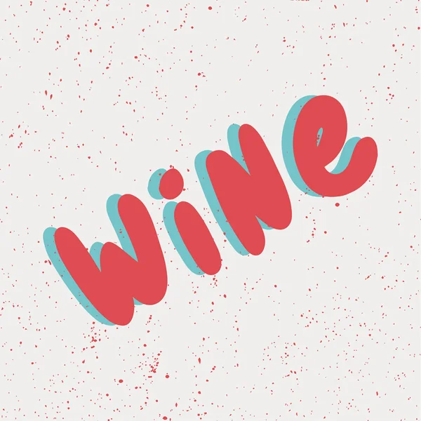 Du vin. Sticker pour le contenu des médias sociaux. illustration vectorielle dessinée à la main. — Image vectorielle