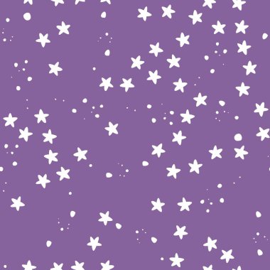 Fırça darbeleri geometrik yıldız elementleri ile soyut ve pürüzsüz desen. Kaotik boyalı şekilli güzel modern doku. Tasarımınız için tek renkli arkaplan.