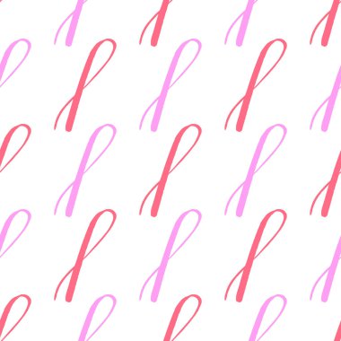 Pembe ve kırmızı modern kaligrafik fırça kusursuz, her amaçla harika tasarım. İzole vektör işareti sembolü. El boyası tasarımı elemanı. El yazısı fırça harfleri. Vektörsüz desen. 