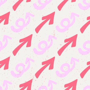 Oklar karalama stilinde pürüzsüz. Vektör robot resim geçmişi. Moda baskısı. Boho vintage Eski tarz vektör duvar kağıdı