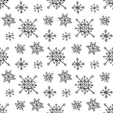 Fırça darbeleri geometrik yıldız elementleri ile soyut ve pürüzsüz desen. Kaotik boyalı şekilli güzel modern doku. Tasarımınız için tek renkli arkaplan.