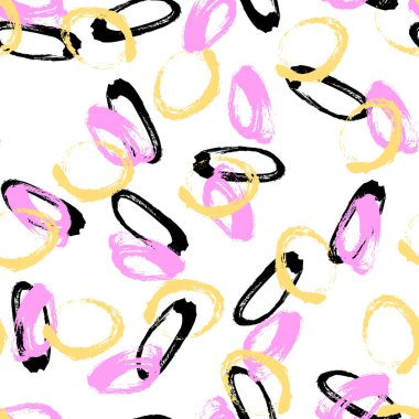 Kumaş tasarımı için kusursuz desen. Su sıçramış boya lekesi. Arka plan dokusu eski kumaş. Mürekkep boyası çizgisi vektörü.