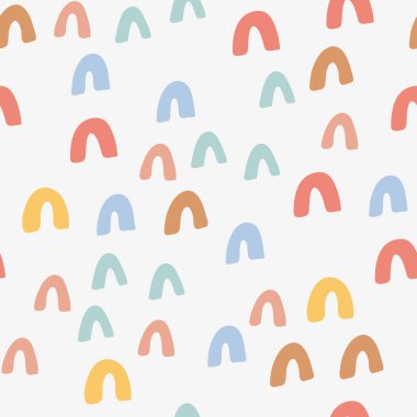 Elle çizilmiş çeşitli şekiller ve karalama nesneleri. Soyut modern trend vektör illüstrasyonu. Damga dokusu.