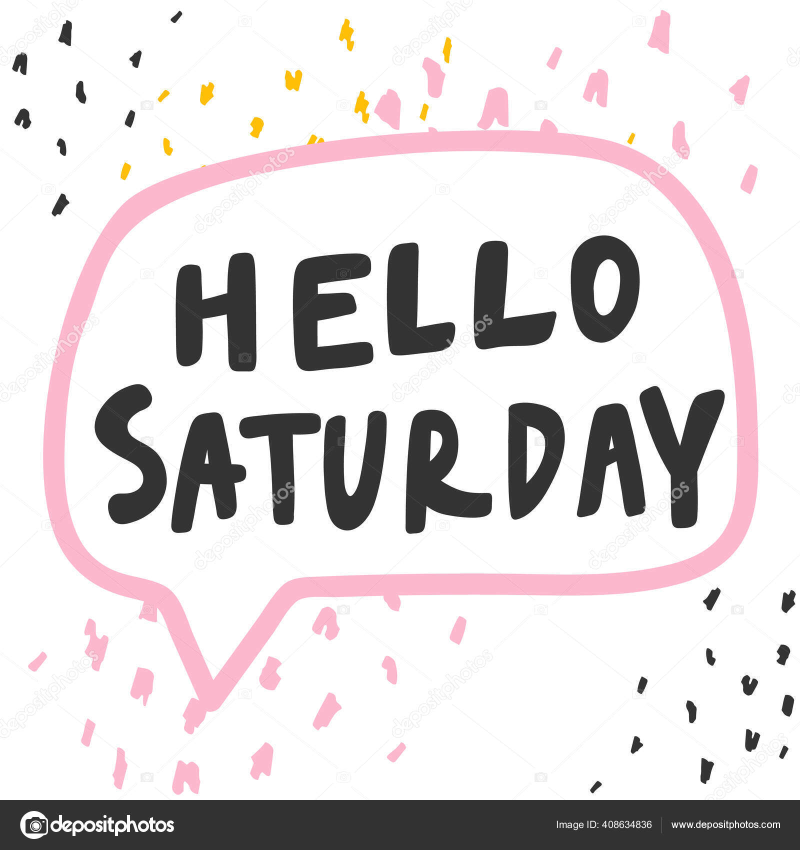wallpapers Saturday Morning Hello Saturday Images https depositphotos com 408634836 stock illustration hello saturday cartoon illustration fashion html
