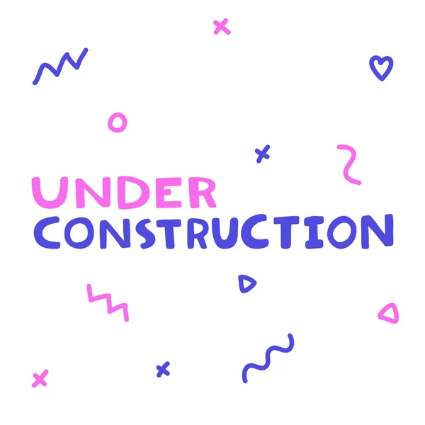 Under construction. Icon backdrop Sale website banner. Business card Vector collection. Discount offer sign. Sticker Price tag. — Stock Vector
