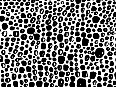 Vektör el, kaligrafik fırça darbesi monokrom deseni çizmiş. Siyah beyaz tasarım. Poster, kumaş baskısı, web sayfası geçmişi, doğum günü kartı davetiyesi, iç yüzey dokusu için iyi