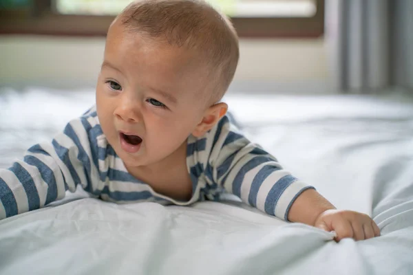 Little Boy Bedroom Bed — Stock Photo, Image