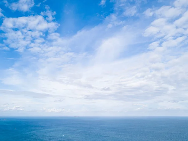 Nuages Mer Ciel Par Temps Lumineux — Photo