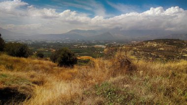 Mountain landscape on the island of Crete (Greece) clipart