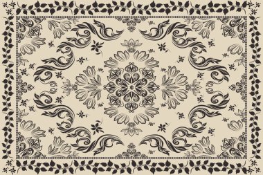 Afrika boho desenli desenli desenli Ikat desenli işlemeli motifler. Etnik faks çiçekli Hint deseni Ikat desenli Etnik desen. Sınır Hindistanı çiçekli Aztek nakış desenleri..