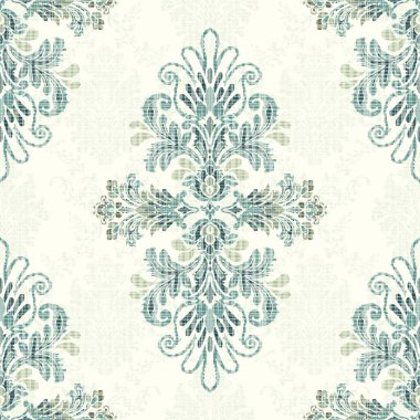 Afrika boho desenli desenli desenli Ikat desenli işlemeli motifler. Etnik faks çiçekli Hint deseni Ikat desenli Etnik desen. Sınır Hindistanı çiçekli Aztek nakış desenleri..