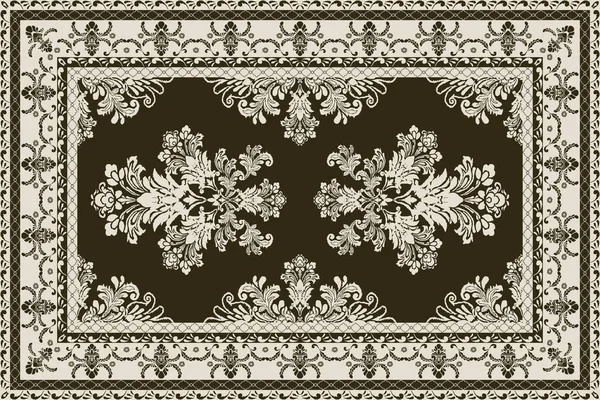 Klasik Arap deseni. İran halısı. Kumaş tasarımı, el yapımı, iç dekorasyon ve tekstil için zengin süs. Geometrik süslemeli İran halısının soyut tasarımı. Fas tarzı arka plan..