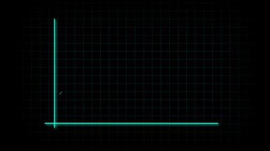 Neon deniz mavisi çubukları ve finans piyasası verilerinin yer aldığı soyut arkaplan hareketi grafikleri. İş ve teknolojide başarıyı tasvir eden, deniz mavisi çubuğu grafiğinin modern tasarımı.