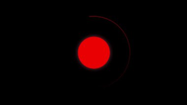 Modern teknoloji tasarımında kırmızı haç sembolünün kusursuz bir animasyonu hata iletisini iptal et veya uyar. Temiz minimalist karanlık biçime sahip kullanıcı arayüzü tasarımı için hareketli grafikler kırmızı çapraz uyarı simgesi.