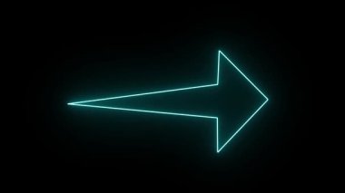 Parlayan neon ok pembe animasyon. Soyut arkaplan hareketi grafikleri kusursuz döngü. Video oyunu sinematik hareket. VFX ile canlı neon ok ve yayın kalitesi görselleri.