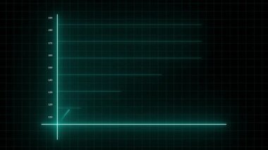 Soyut modern deniz mavisi büyüme çizelgesi animasyon eksponansiyel artırıcı iş finans teknolojisi görselleştirmesi. Modern deniz mavisi veri görselleştirme büyüme grafiği yükselen trend iş finans teknolojisi.