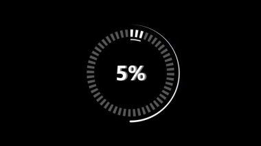 İlerleme çubuğu animasyonu yükleniyor. UI UX için dairesel hareket grafiği. Dairesel yükleme işlem çubuğu animasyonu. Pürüzsüz döngü tasarımı.