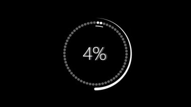 Kusursuz yükleme çemberi animasyonu. Web siteleri ve uygulamalar için kullanıcı arayüzü tasarımı. Minimalist ilerleme göstergesi animasyonu. Uygulama geliştirme için beyaz noktalar ekran yükleniyor.