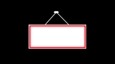 Tahta arka planda asılı kırmızı önemli mesaj işareti. Acil duyurular, yayın görselleri ve 4K Ultra HD içeriği için ideal.