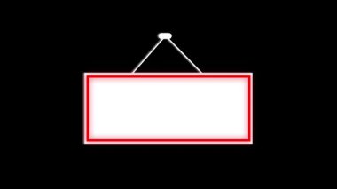 Dikkate değer kırmızı işaretli kusursuz animasyon. Televizyon yayını, ticari tanıtımlar ve reklam tasarım unsurları için ideal..