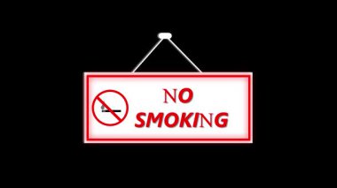 Kırmızı ve beyaz sigara içilmiyor. İş güvenliği, kurumsal sağlık kampanyaları ve temiz hava uyumu görselleri için ideal.