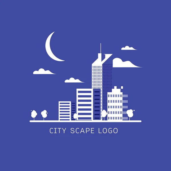 Vetor do logotipo da cidade scape — Vetor de Stock