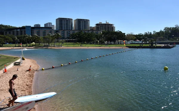 Vista Darwin Waterfront Que Una Zona Popular Para Los Lugareños —  Fotos de Stock