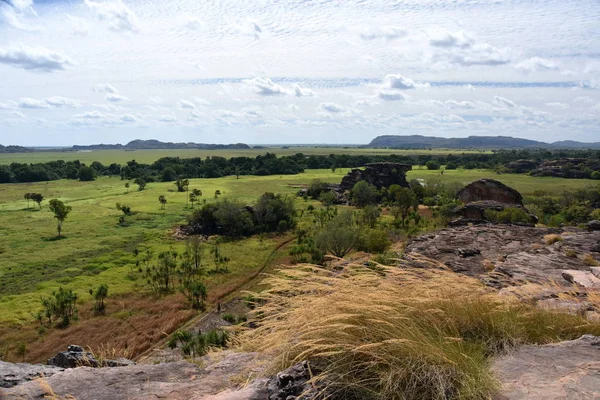 Ubirr Art Site and Lookout. Landscape of the Kakadu National Park at Ubirr. Ubirr East Alligator region of Kakadu National Park in the Northern Territory Australia known for Aboriginal rock art.