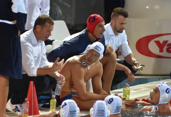 Budapest Hungría Jul 2017 Marcz Tamas Entrenador Jefe Equipo Waterpolo —  Fotos de Stock