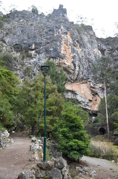 Sentier Pédestre Vers Les Grottes Jenolan Dans Les Blue Mountains — Photo