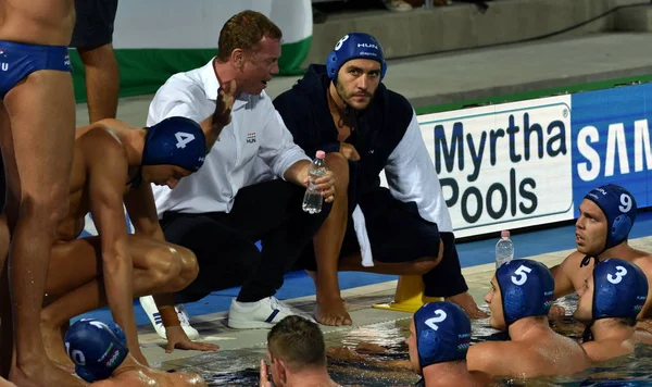 Budapest Hungría Jul 2017 Marcz Tamas Entrenador Jefe Equipo Waterpolo — Foto de Stock