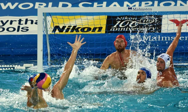 Budapest Hungary Jul 2017 Hungarian Waterpolo Team Nagy Viktor Goalkeeper — Stock Photo, Image