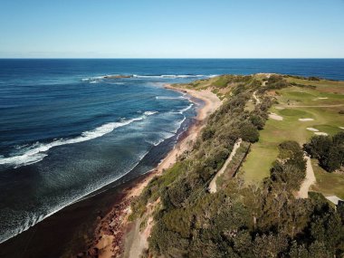 Uzun resif Headland (Sydney Nsw Avustralya havadan görünümü)