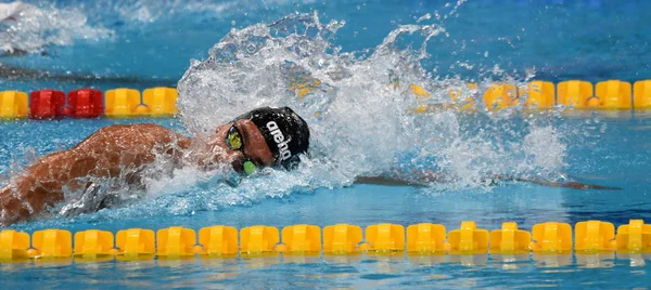 Budapeste Hungria Julho 2017 Nadador Competitivo Paltrinieri Gregorio Ita Nadando — Fotografia de Stock