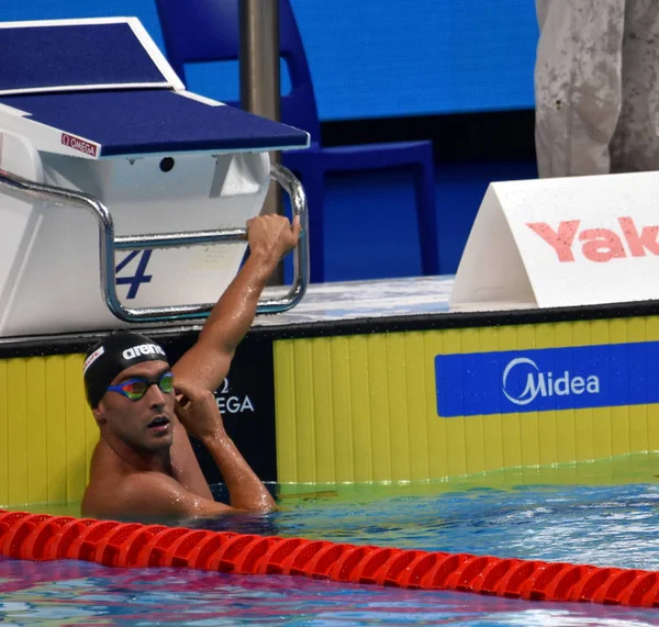 Budapest Hungría Jul 2017 Nadador Competitivo Detti Gabriele Ita Natación — Foto de Stock