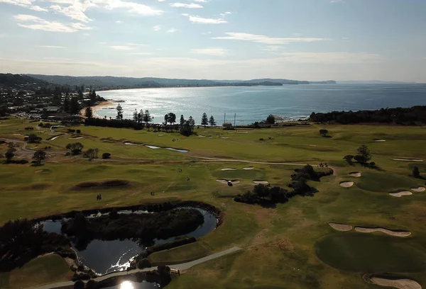 Aerial View Long Reef Headland Golf Course Sydney Nsw Australia — Stock Photo, Image
