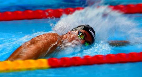 Budapešť Maďarsko Červenec 2017 Konkurenční Plavec Paltrinieri Gregorio Ita 1500M — Stock fotografie