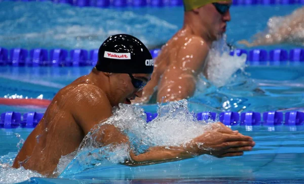 Budapest Hongarije Juli 2017 Competitieve Zwemmer Pizzini Luca Ita 200M — Stockfoto