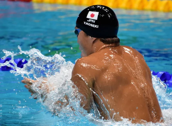 Budapest Hungary Jul 2017 Competitive Swimmer Koseki Yasuhiro Jpn 200M — Stock Photo, Image