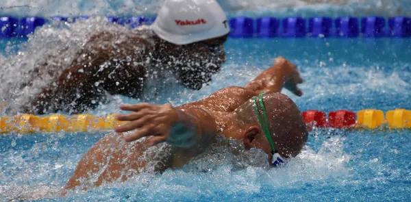 부다페스트 헝가리 2017 Cseh Metella Mehdy Fra 100M Fina 선수권 — 스톡 사진