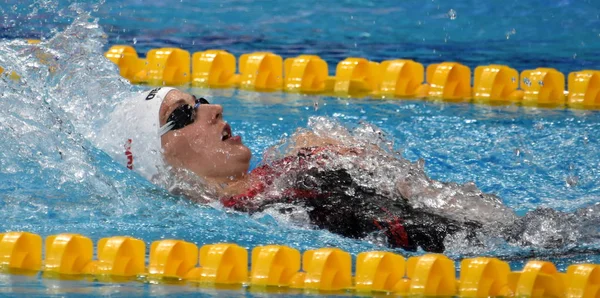 부다페스트 헝가리 2017 400M 결승에서에서 Katinka Hosszu Fina 선수권 경기장에서 — 스톡 사진