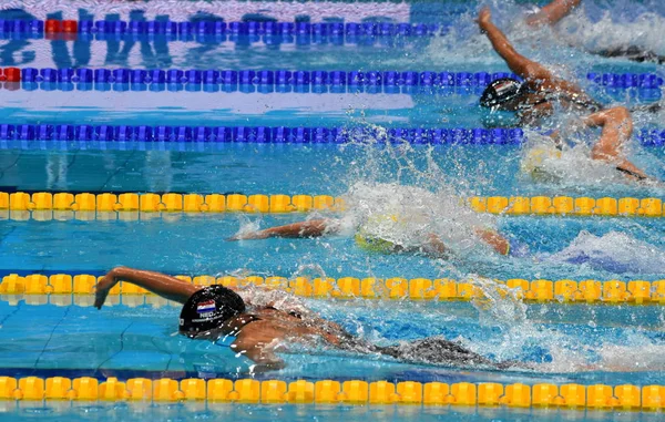 Budapest Hongarije Juli 2017 Concurrerende Zwemster Kromowidjojo Ranomi Ned Sjostrom — Stockfoto